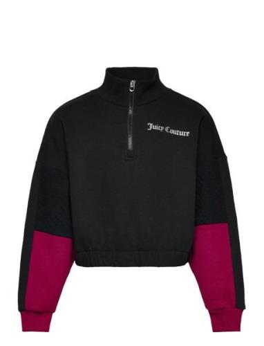 Boxy Crop Quarter Zip Funnel Tops Sweat-shirts & Hoodies Sweat-shirts ...