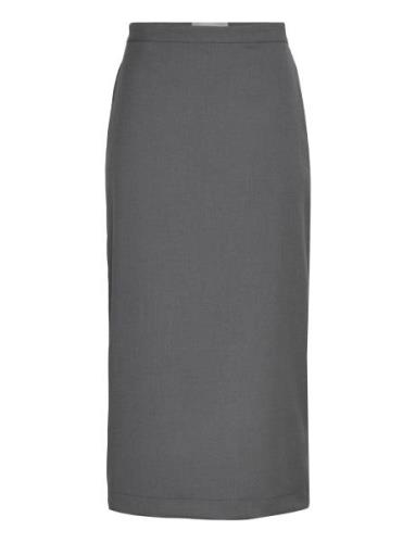 Suiting Midi Skirt Designers Knee-length & Midi Grey REMAIN Birger Chr...