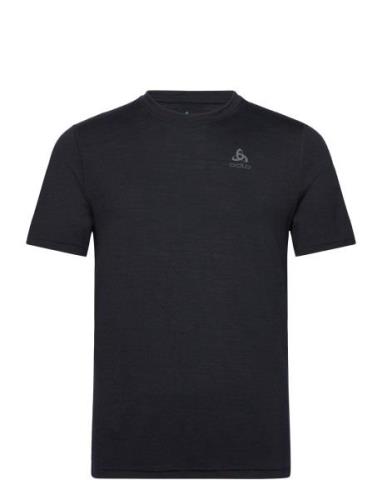 Odlo Bl Top Crew Neck S/S Merino 160 Sport T-shirts Short-sleeved Blac...