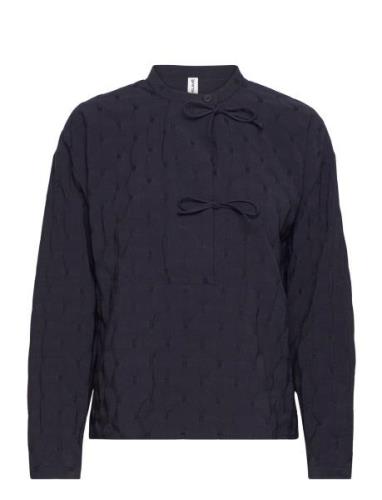 Annabellars Shirt Tops Shirts Long-sleeved Navy Résumé