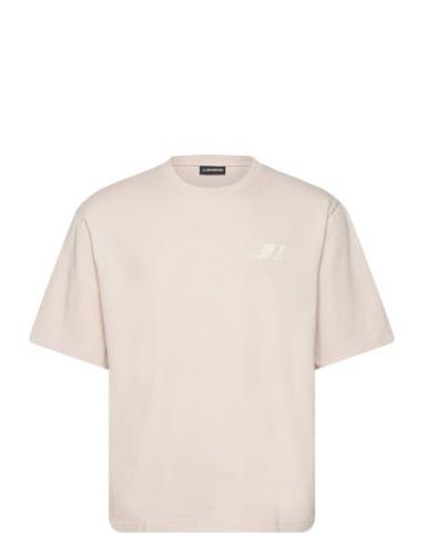 Cameron Loose Tee Designers T-shirts Short-sleeved Cream J. Lindeberg