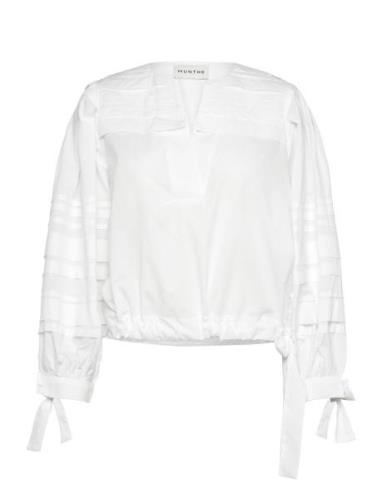 Kagga Tops Blouses Long-sleeved White Munthe