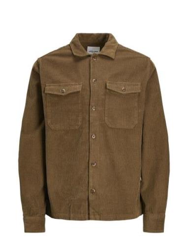 Jjedallas Corduroy Overshirt Ls Sn Tops Overshirts Brown Jack & J S