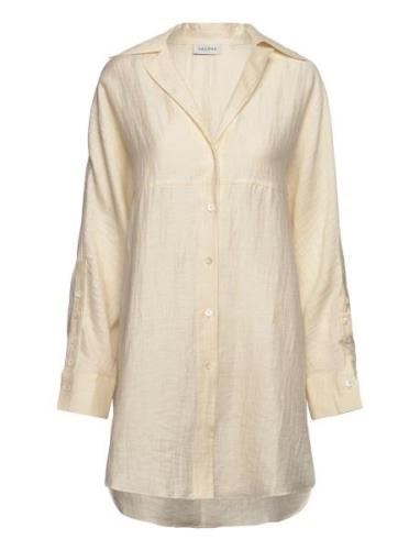 Over Flowy Shirt Tops Shirts Long-sleeved Cream House Of Dagmar