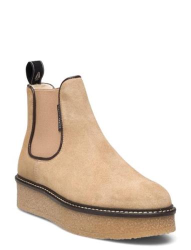 Dupla Shoes Chelsea Boots Beige Hush Puppies