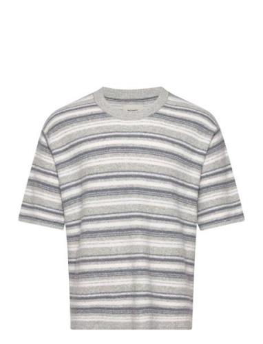 Ranger Striped Knit Tee Tops T-shirts Short-sleeved Blue HOLZWEILER