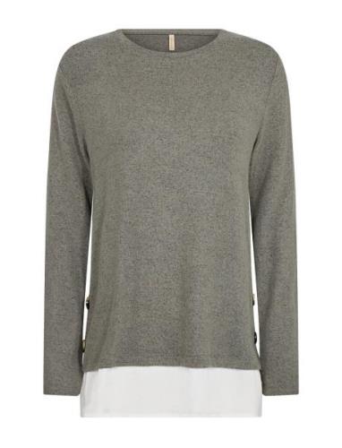 Sc-Biara Tops Knitwear Jumpers Grey Soyaconcept