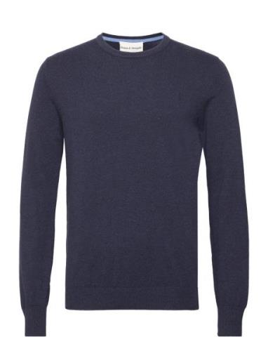 Bs Jupiter Regular Fit Knitwear Tops Knitwear Round Necks Navy Bruun &...