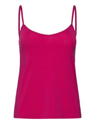 Strap Top Tops T-shirts & Tops Sleeveless Pink Rosemunde