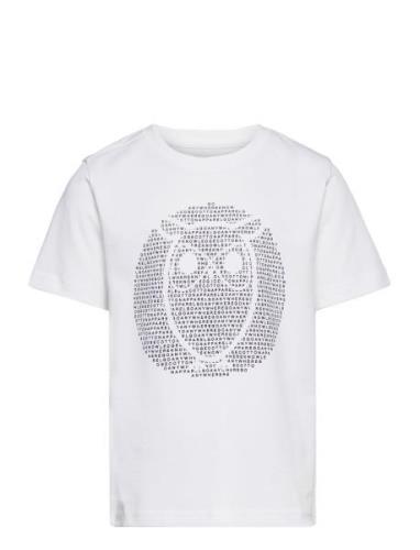 Regular Fit Owl Chest Print - Gots/ Tops T-shirts Short-sleeved White ...