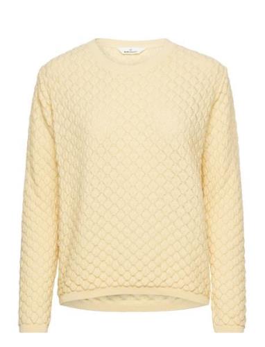 Camilla Sweater Tops Knitwear Jumpers Yellow Basic Apparel