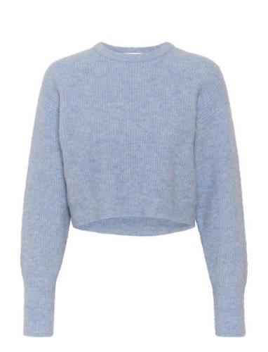 Alphagz Short Pullover Tops Knitwear Jumpers Blue Gestuz