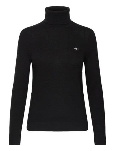 Extrafine Rollneck Tops Knitwear Turtleneck Black GANT