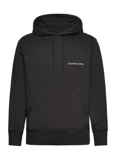 Institutional Hoodie Tops Sweat-shirts & Hoodies Hoodies Black Calvin ...