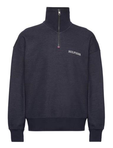 Monotype H Ycomb 1/4 Zip Tops Sweat-shirts & Hoodies Sweat-shirts Navy...