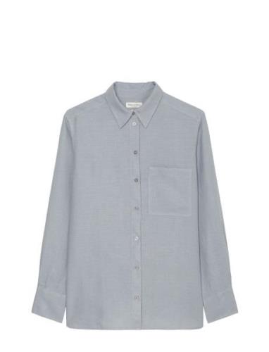 Shirts/Blouses Long Sleeve Tops Shirts Long-sleeved Grey Marc O'Polo