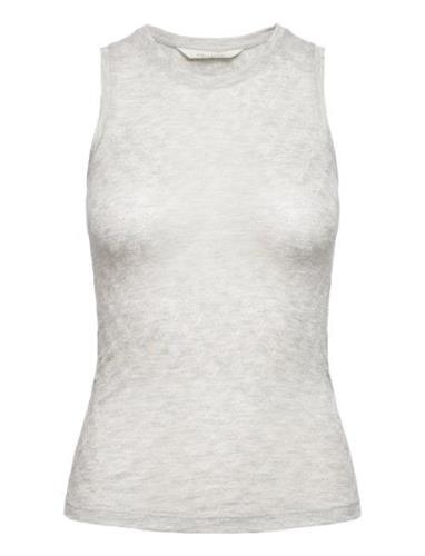 Alberte S´less Silk Top Tops T-shirts & Tops Sleeveless Grey Gai+Lisva