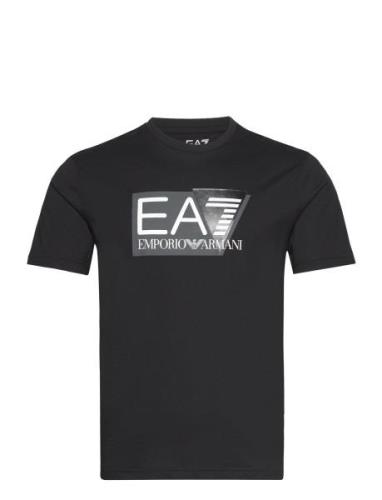 T-Shirt Tops T-shirts Short-sleeved Black EA7