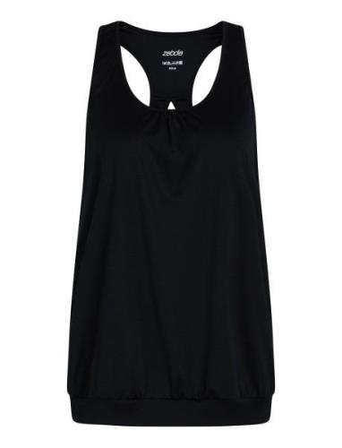 Women Sports Top Sport T-shirts & Tops Sleeveless Black ZEBDIA