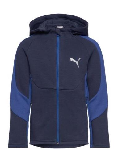 Evostripe Full-Zip Hoodie Dk B Sport Sweat-shirts & Hoodies Hoodies Bl...