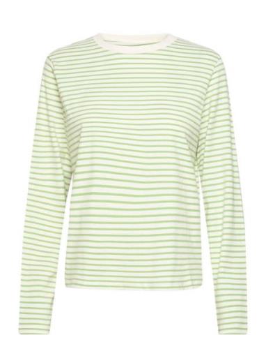 Ihmira Ls2 Tops Shirts Long-sleeved Green ICHI