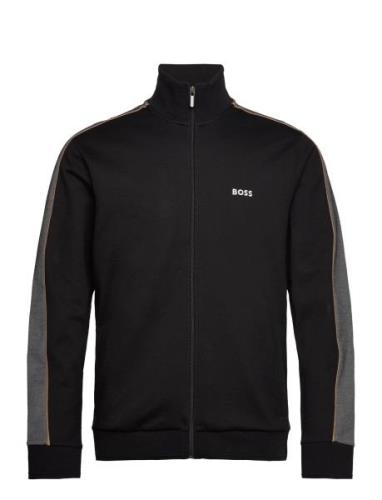 Tracksuit Jacket Tops Sweat-shirts & Hoodies Sweat-shirts Black BOSS