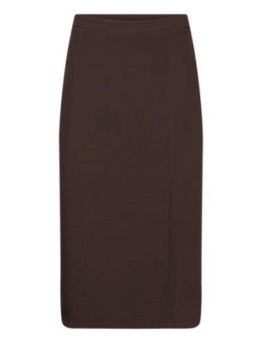 Annali Midi Skirt Polvipituinen Hame Brown A-View