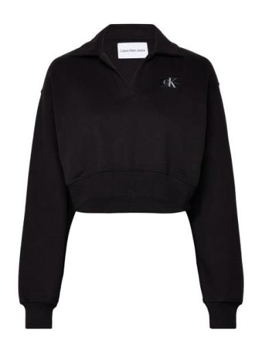 Label Polo Collar Sweatshirt Tops Sweat-shirts & Hoodies Sweat-shirts ...