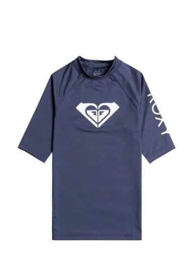 Wholehearted Ss Tops T-shirts Short-sleeved Navy Roxy