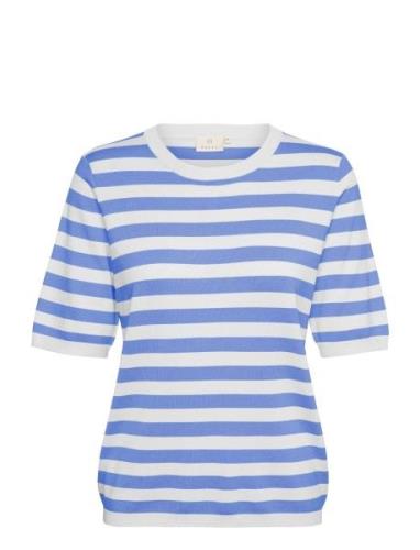 Kalizza Striped Knit Tops Knitwear Jumpers Blue Kaffe