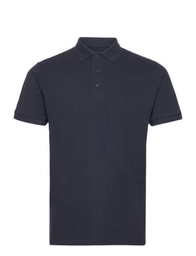 Albert Ss Organic Recycle Tops Polos Short-sleeved Navy Kronstadt