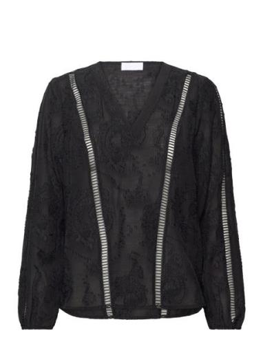 Lr-Fenna Tops Blouses Long-sleeved Black Levete Room