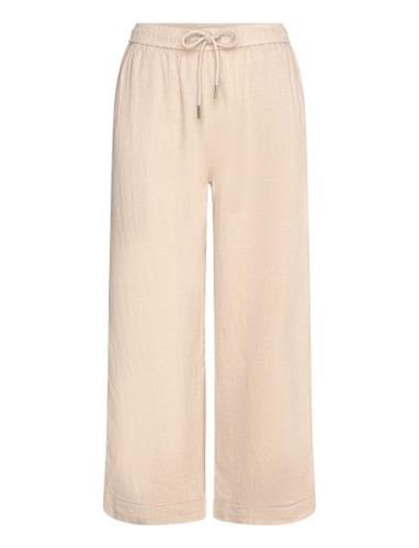 Drizaiw Culotte Bottoms Trousers Wide Leg Beige InWear