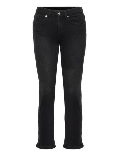 W. Drain Pipe Denim Bottoms Jeans Straight-regular Black Svea