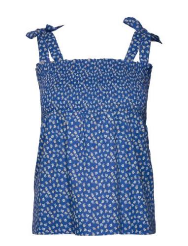 Ursulasz Strap Top Tops Blouses Sleeveless Blue Saint Tropez