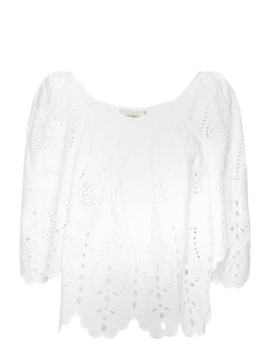 Misa Tops Blouses Long-sleeved White Stella Nova