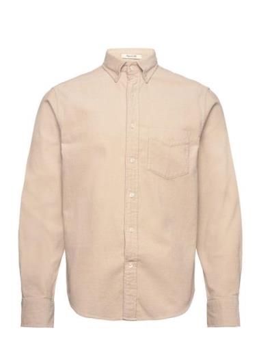 Reg Ut Corduroy Shirt Tops Shirts Casual Beige GANT