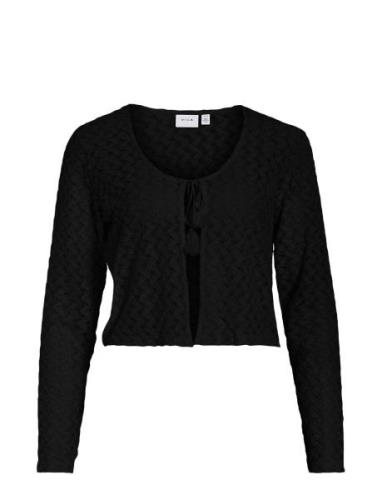 Visolira O-Neck L/S Cardigan Tops Knitwear Cardigans Black Vila