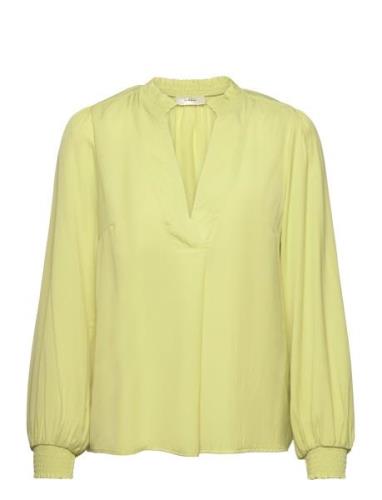 Huxieiw Blouse Tops Blouses Long-sleeved Green InWear