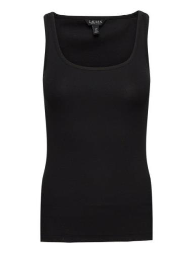 Rfnd Strtch 2X2 Rib-Tank Top Tops T-shirts & Tops Sleeveless Black Lau...