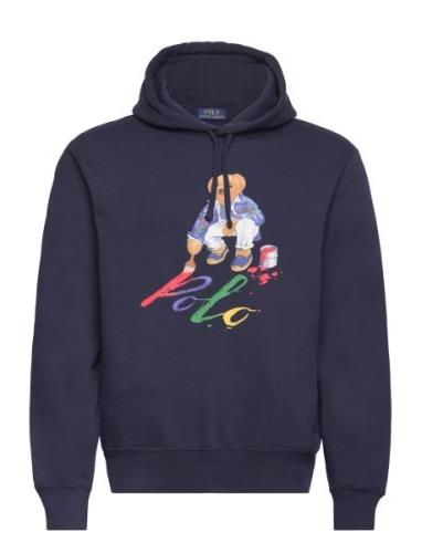 Polo Bear Fleece Hoodie Tops Sweat-shirts & Hoodies Hoodies Navy Polo ...