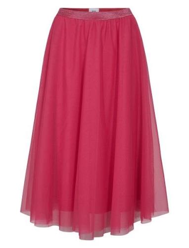 Nuea Skirt Polvipituinen Hame Pink Nümph