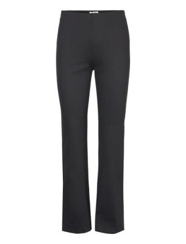 Flared Jersey Trousers Bottoms Trousers Flared Black Filippa K