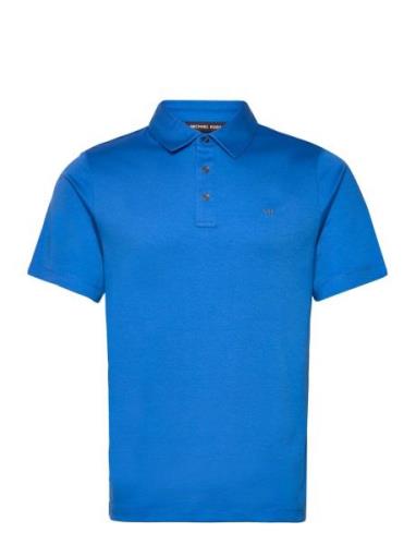 Sleek Mk Polo Tops Polos Short-sleeved Blue Michael Kors