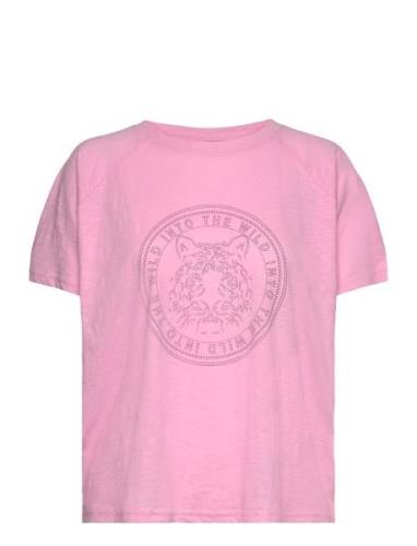 Frelina Tee 2 Tops T-shirts & Tops Short-sleeved Pink Fransa