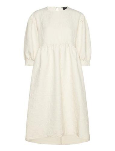 Dress Bre Polvipituinen Mekko Cream Lindex