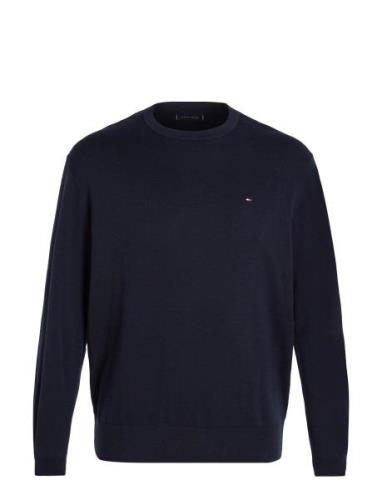 Bt-Classic Cotton Crew Neck-B Tops Knitwear Round Necks Navy Tommy Hil...