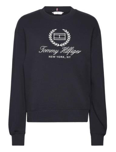 Reg Flag Script Cnk Swtshrt Tops Sweat-shirts & Hoodies Sweat-shirts B...