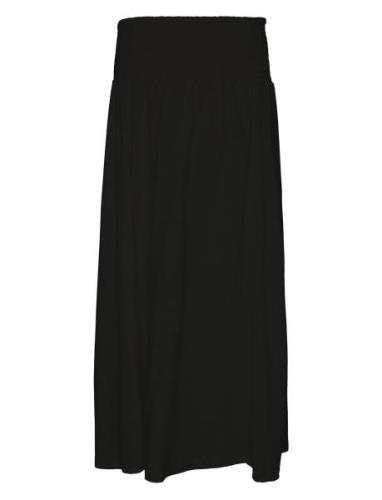 Mlerica Jrs Midi Skirt Polvipituinen Mekko Black Mamalicious