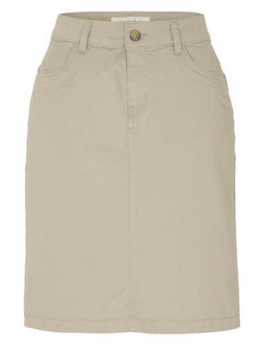 Chino Skirt Lyhyt Hame Beige Newhouse